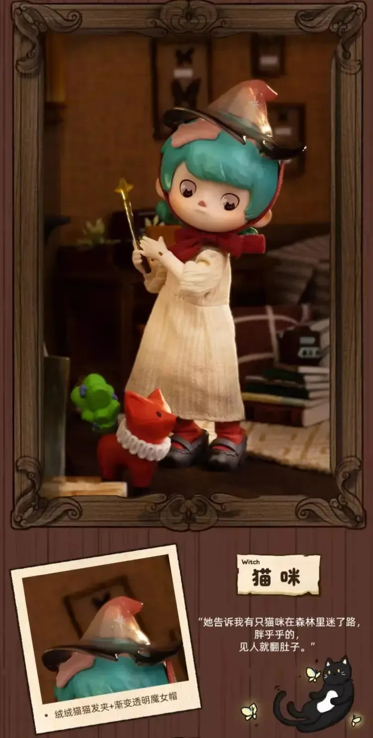 1/12 Penny's Box Little Painter & Little Witch Series Blind Box Action Figures - BJD Mini Surprise Dolls