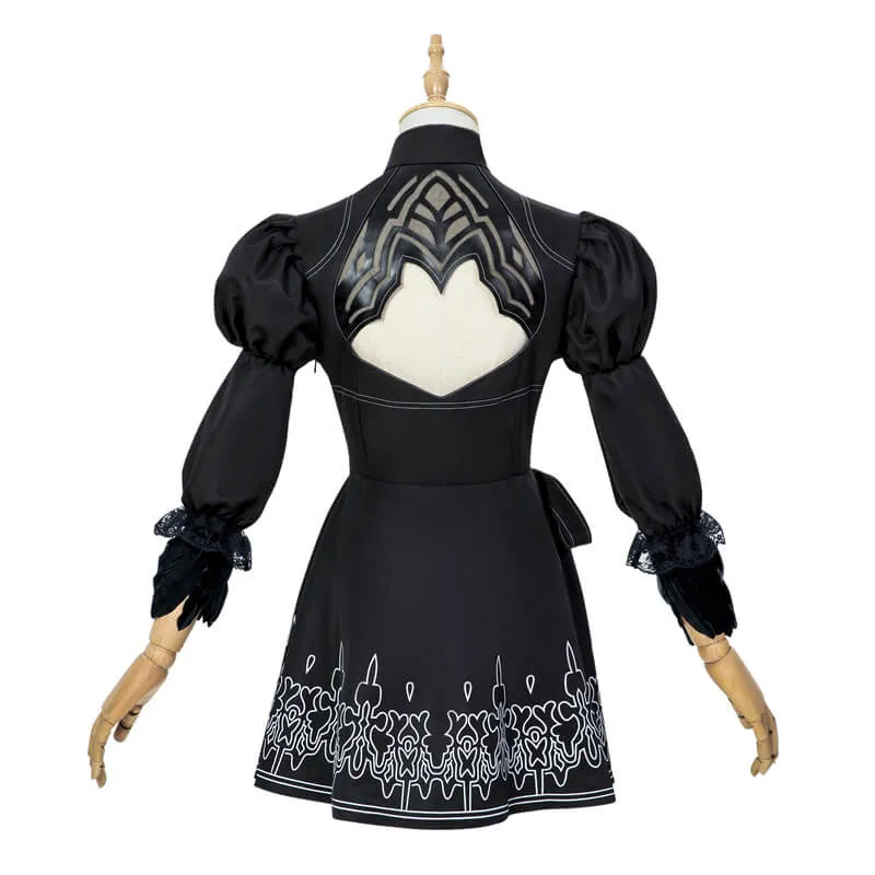 2B Costume Nier Automata 2B YoRHa No.2 Type B Uniform Dress Cosplay Costumes