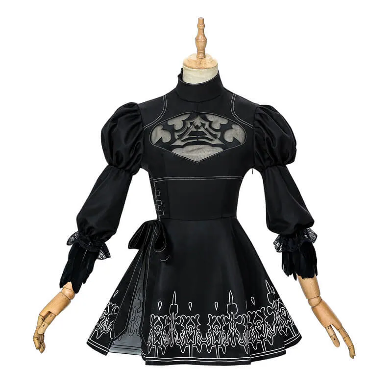 2B Costume Nier Automata 2B YoRHa No.2 Type B Uniform Dress Cosplay Costumes