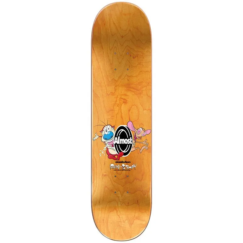 Almost Dilo Ren & Stimpy Mixed Up Resin 7 8.375" Skateboard Deck