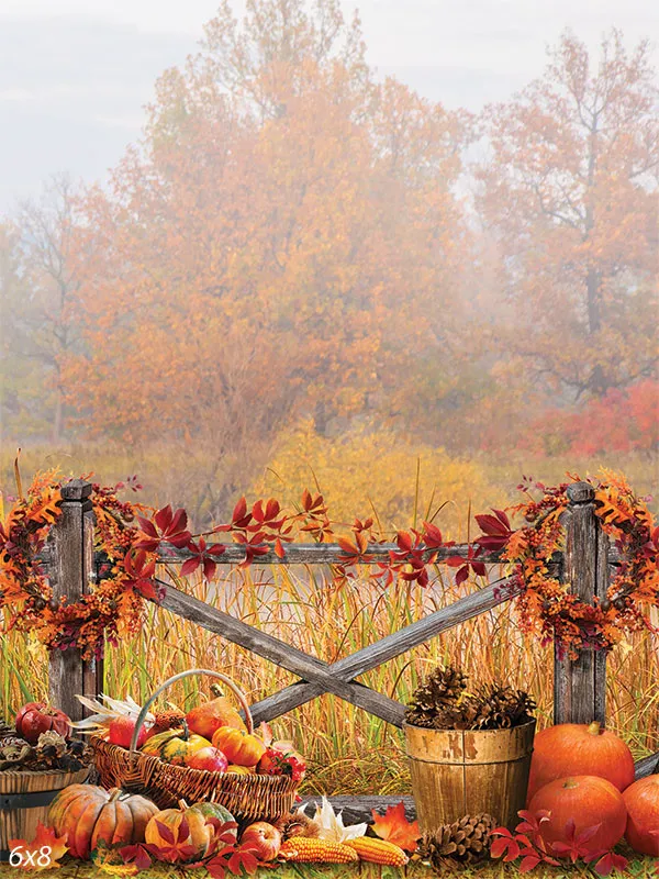 Autumn Harvest Celebration Photography Backdrop