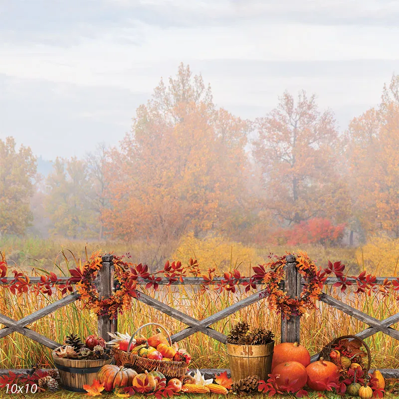 Autumn Harvest Celebration Photography Backdrop