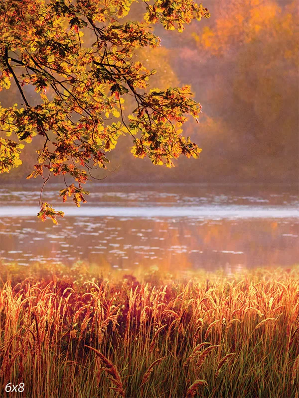 Autumn Lake Backdrop