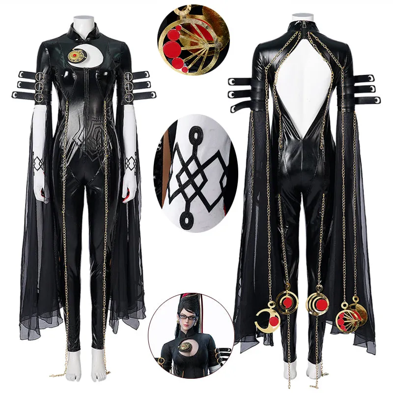 Bayonetta Cosplay Costume Game Umbra Witch Suit Evil Girl Cereza Halloween Outfit