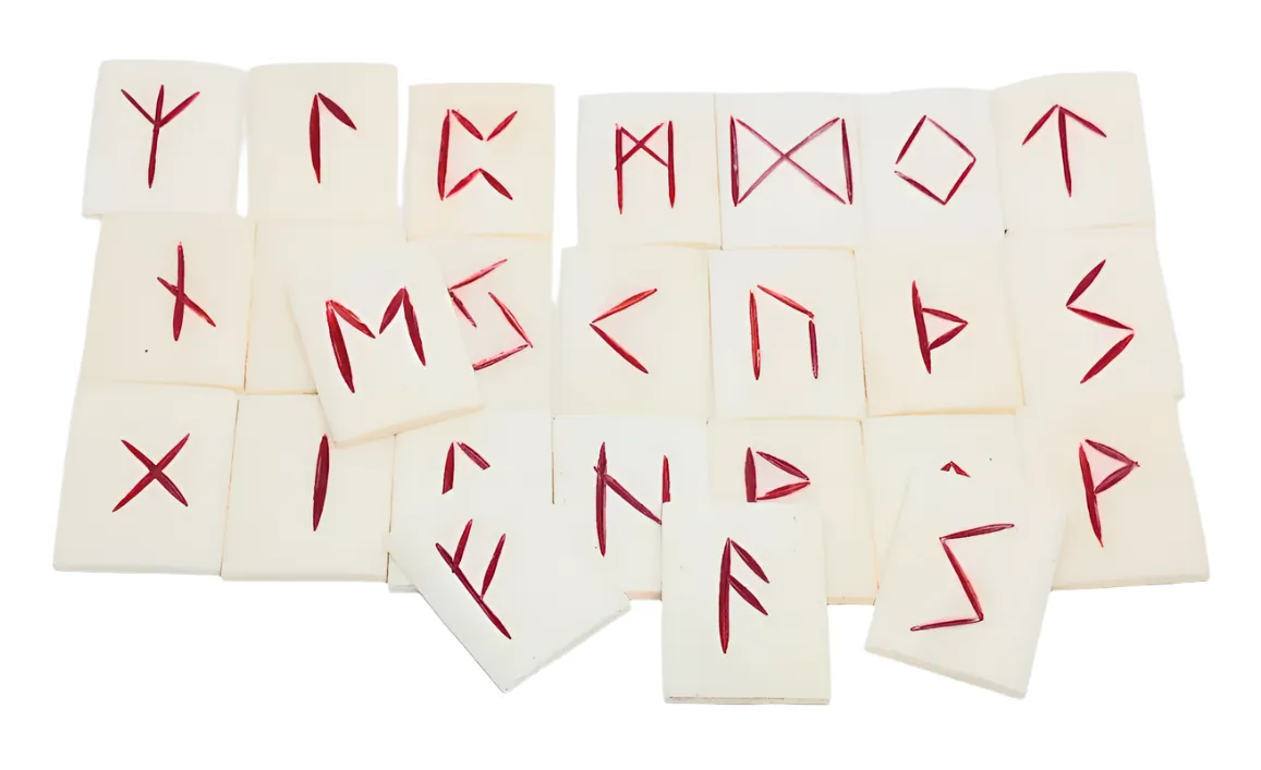 Buffalo Bone Norse Elder Futhark Runes