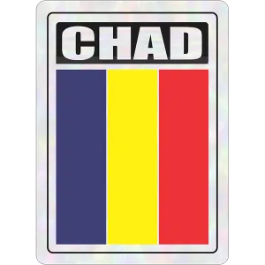 Chad Prismatic Hologram Car Decal Sticker