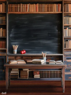 Classic Vintage School Classroom Photography Backdrop