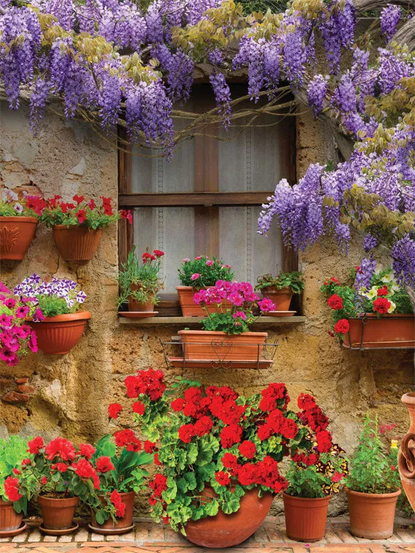 Cottage Garden Printed Photo Backdrop