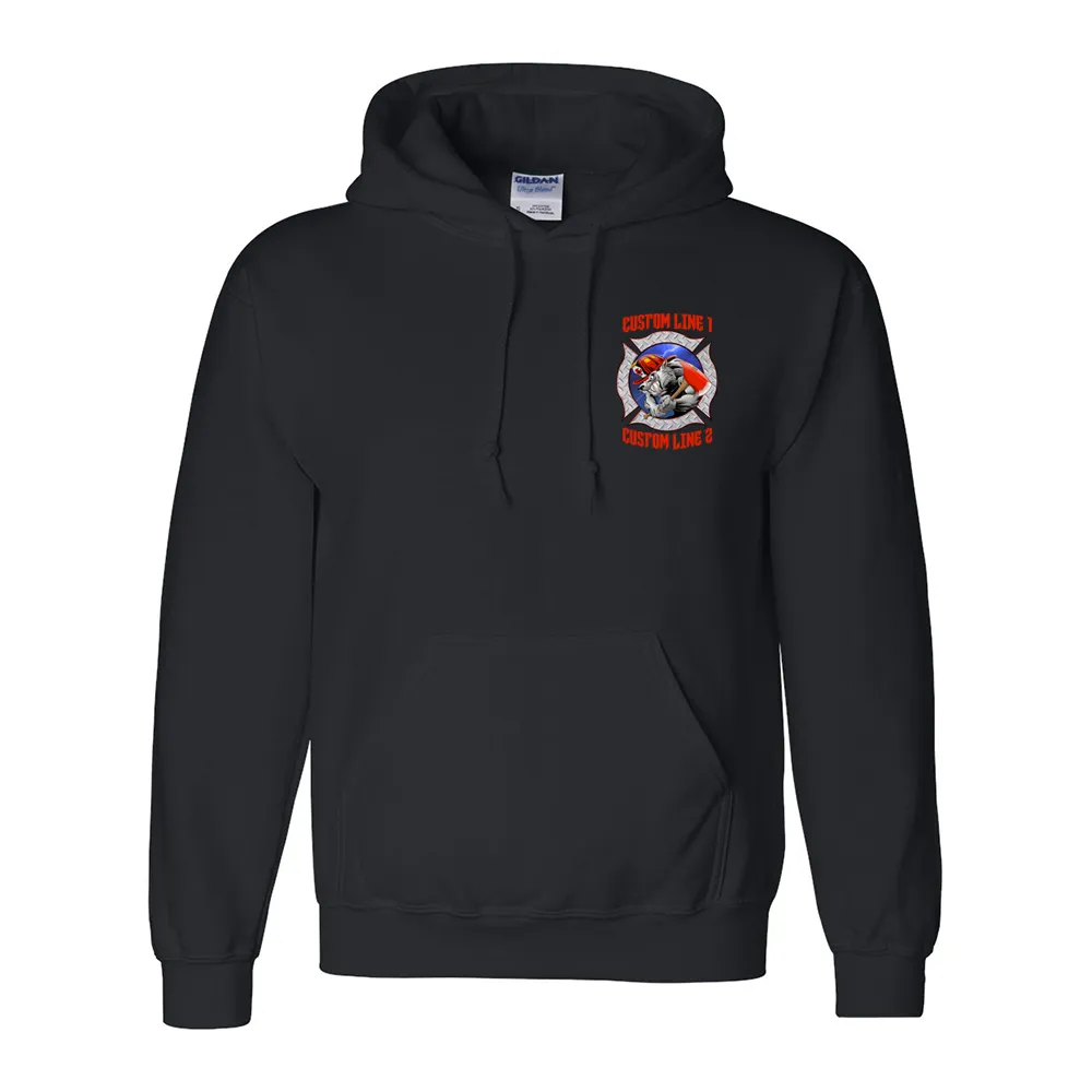 Customized Wolf Fire Station Premium Hoodie