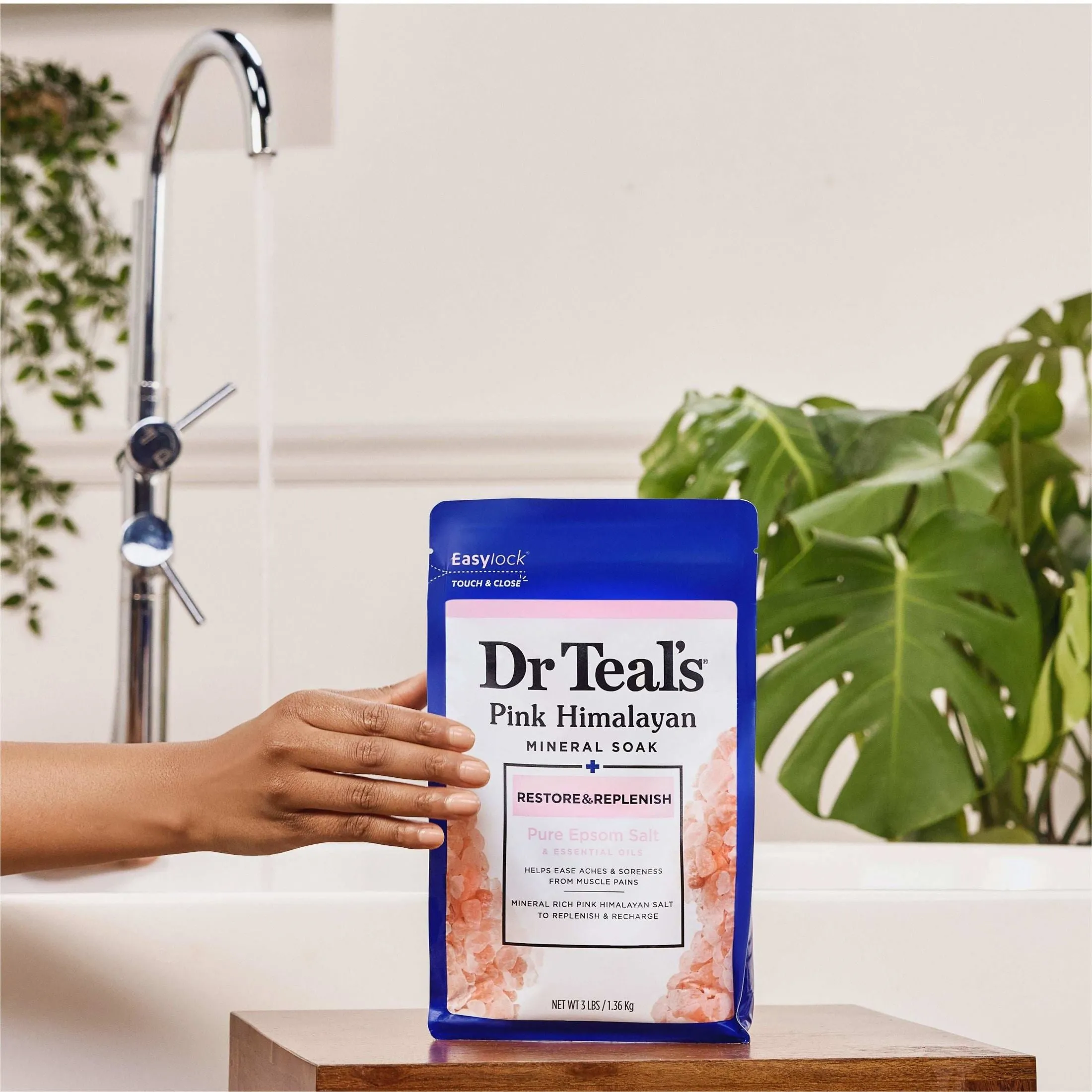 Dr. Teal's Pink Himalayan Mineral Soak Restore & Replenish - 3 Lbs