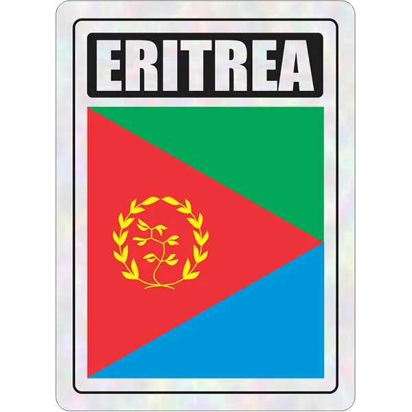 Eritrea Prismatic Hologram Car Decal Sticker