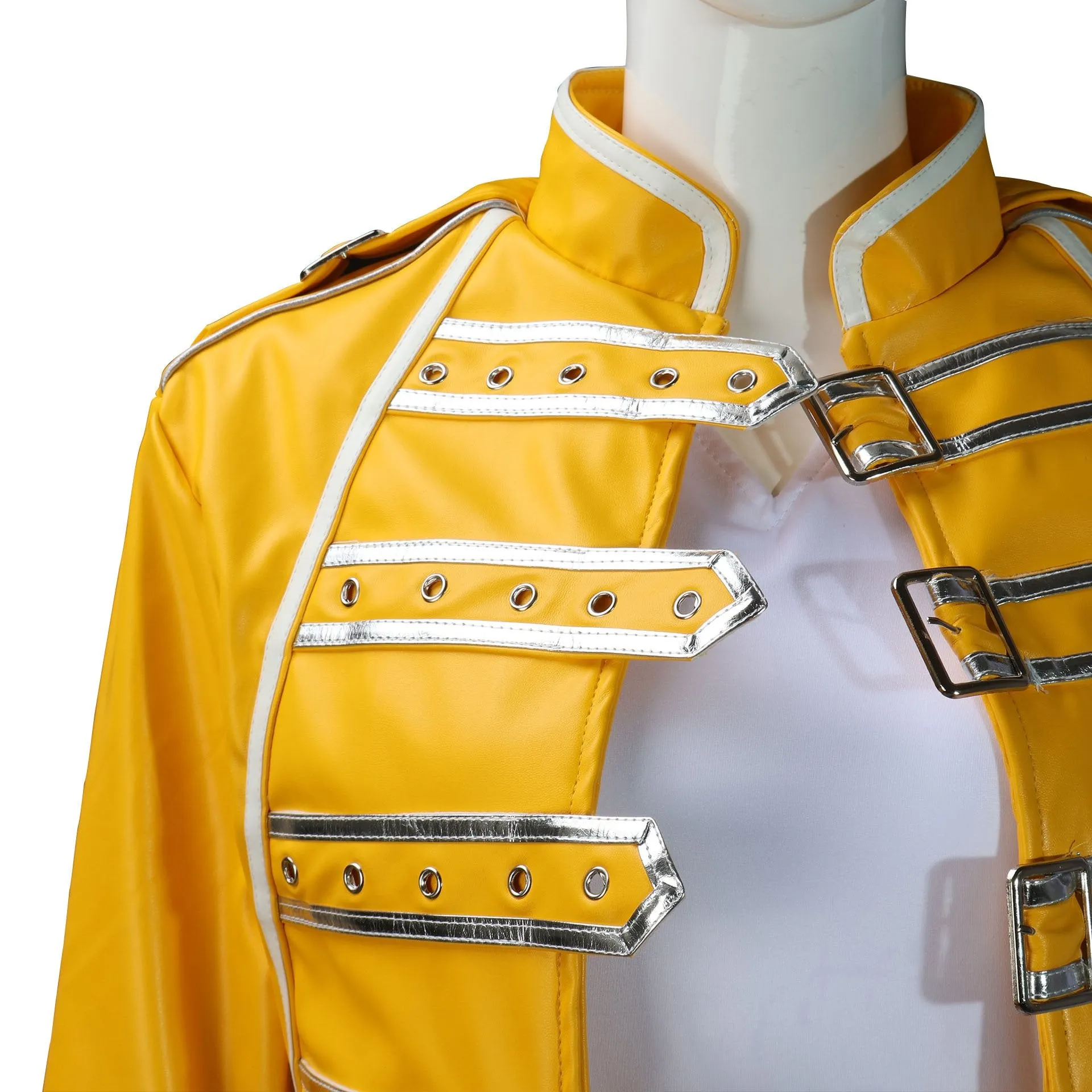 Freddie Mercury Cosplay Costume Queen's Lead Singer Outfit for Adults