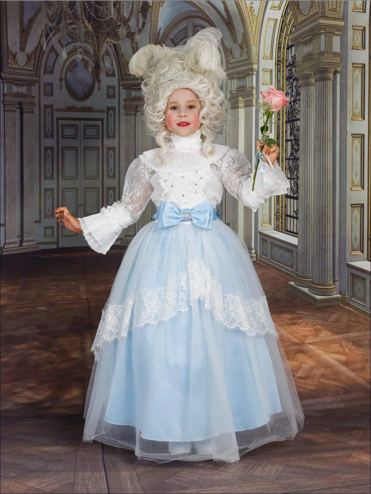 Girls Deluxe Victorian Marie Antoinette Inspired Halloween Costume