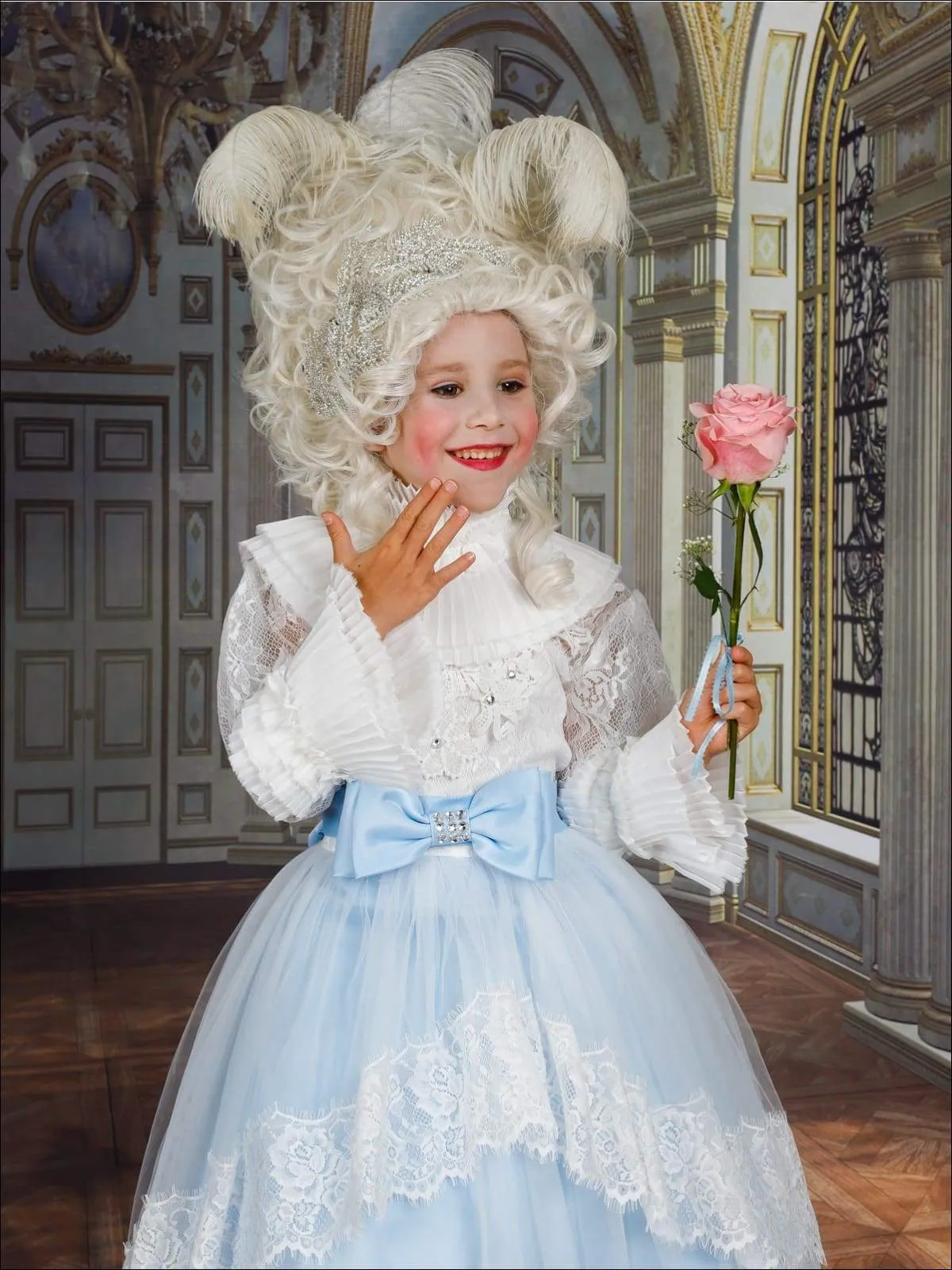 Girls Deluxe Victorian Marie Antoinette Inspired Halloween Costume