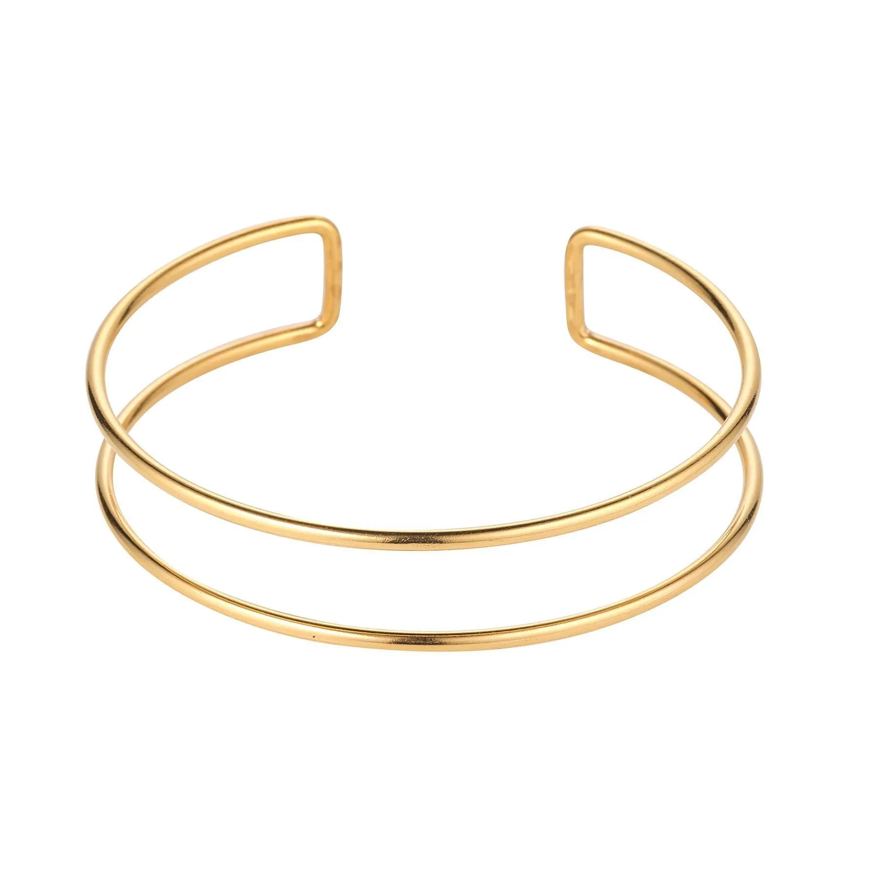 Gold Filled Double Bangle