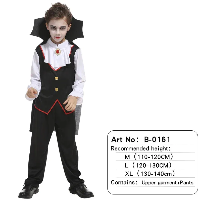 Gothic Kid Role Vampire Dracula Play Costumes