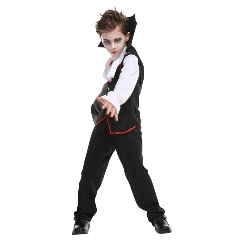 Gothic Kid Role Vampire Dracula Play Costumes