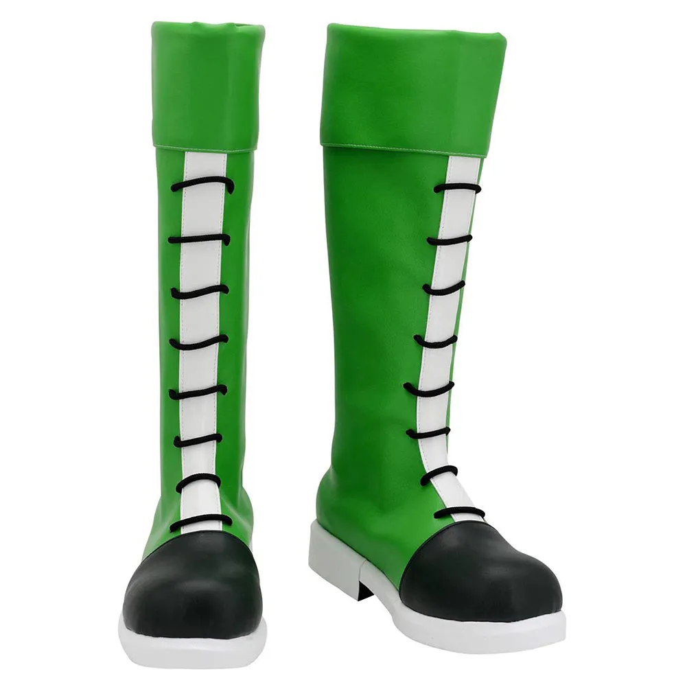 Green Boots Halloween Costumes Accessory Cosplay Shoes