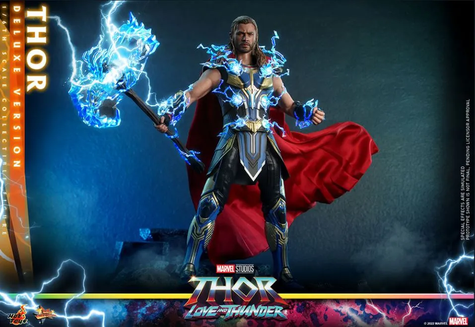 Hot Toys Marvel Thor Love And Thunder Thor Deluxe Version 1:6 Scale Collectible Figure