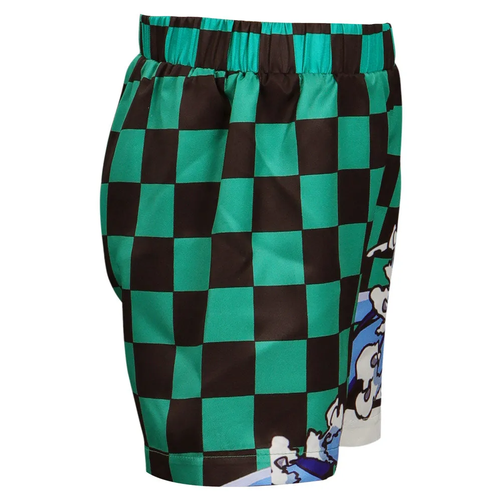 Kids Children  Kamado Tanjirou Original Designer Cosplay Costume Beach Shorts Pants-cossky®