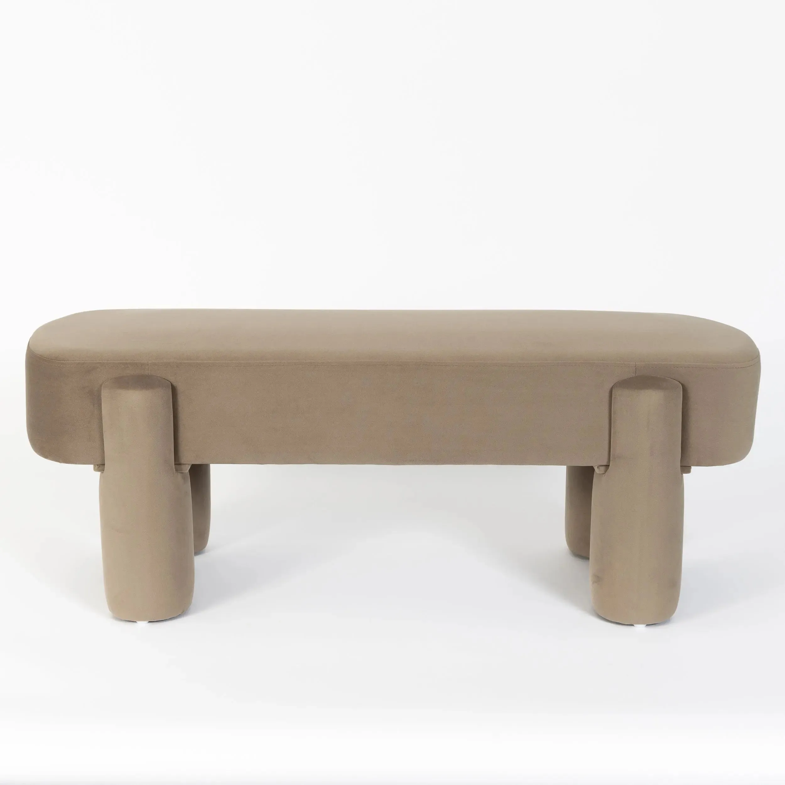 Lego Velvet Bench Seat Taupe