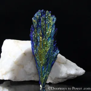 Magical Aqua Aura Black Kyanite Crystal A    