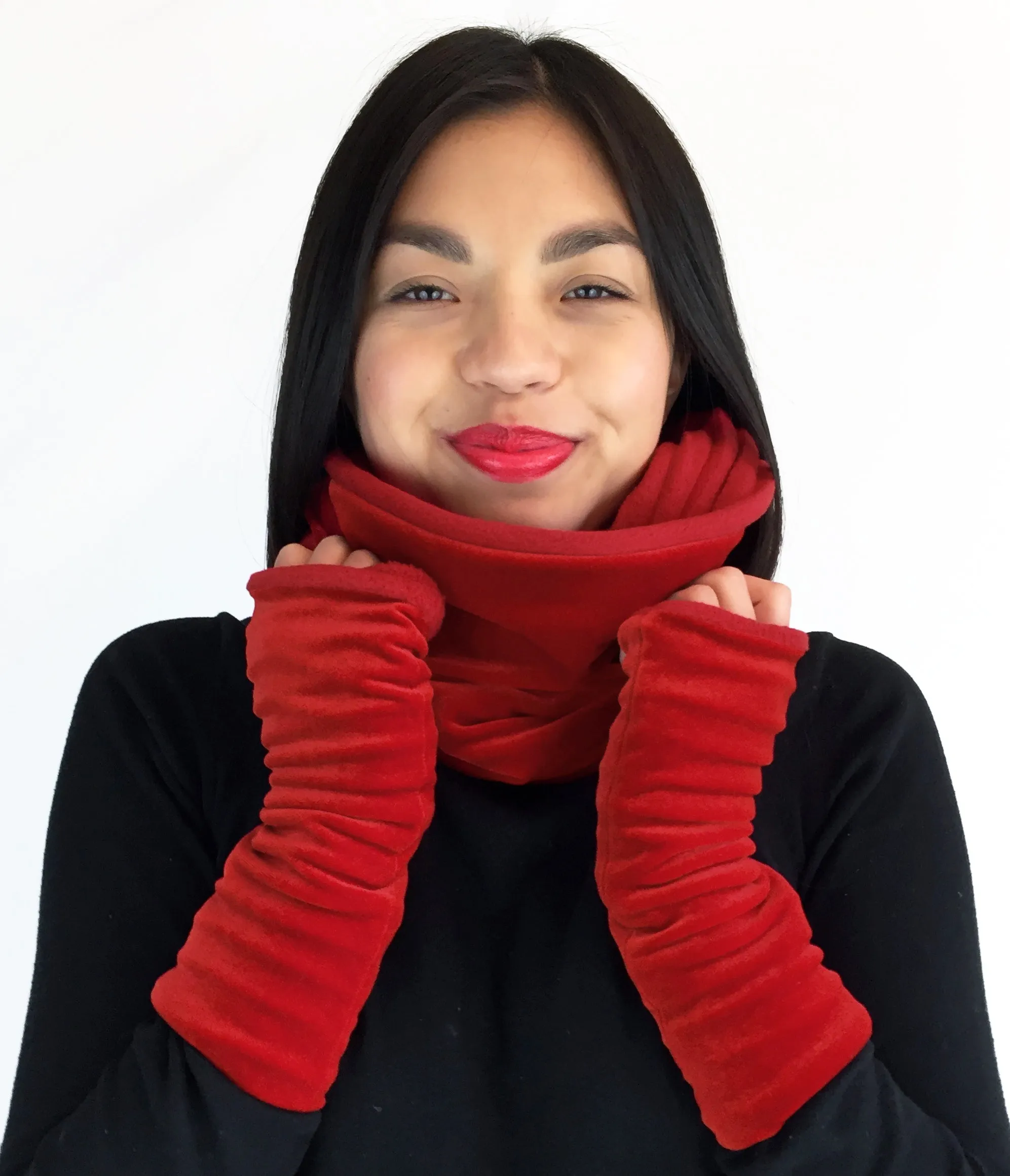 Matching Set: Velvet Snood & Velvet Wristees® (Regular)