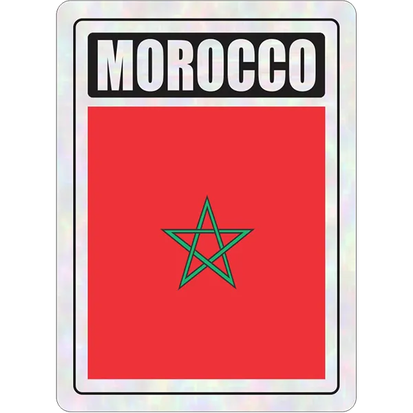 Morocco Prismatic Hologram Car Decal Sticker