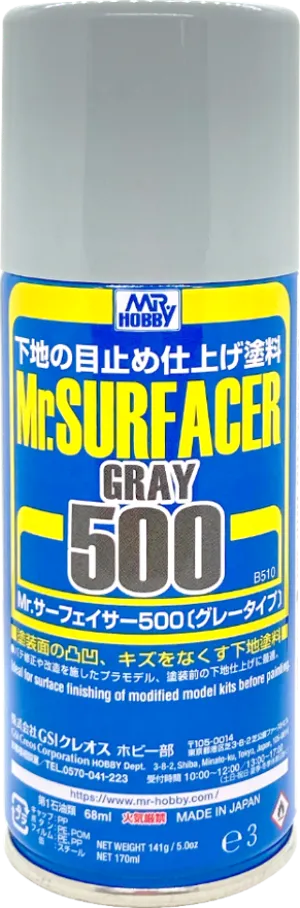 Mr. Hobby B510 Mr. Surfacer 500 Spray Paint 170ml