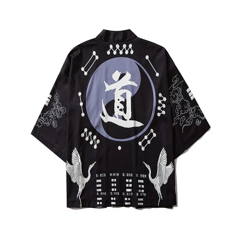 Nsqured "Whale Song" Japanese Anime-Inspired Kimono Cardigan