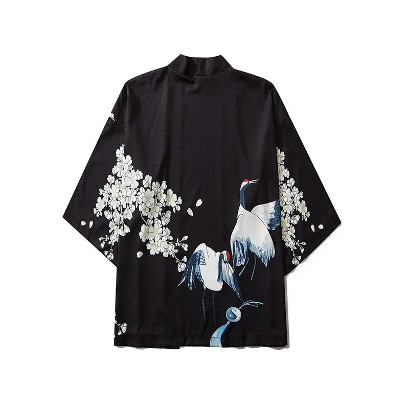 Nsqured "Whale Song" Japanese Anime-Inspired Kimono Cardigan