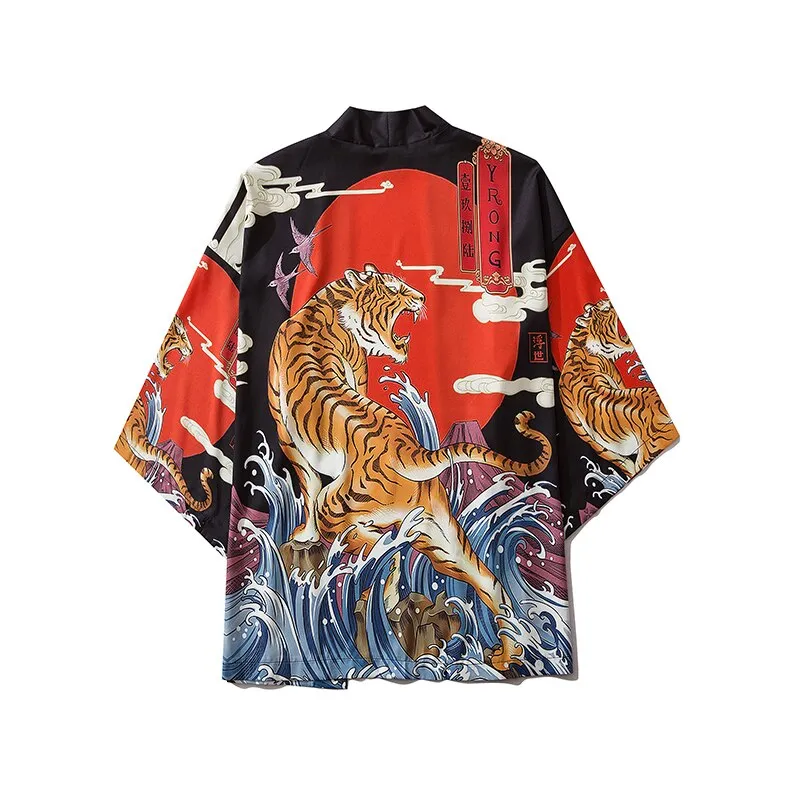 Nsqured "Whale Song" Japanese Anime-Inspired Kimono Cardigan