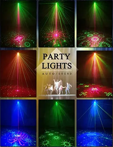 Party Lights Dj Disco Lights, Sound Activated with Remote