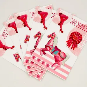 Pink Pony Sticker Sheet