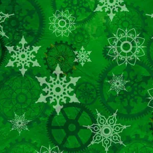 QT Fabrics-28905-G Steampunk Christmas-Gears