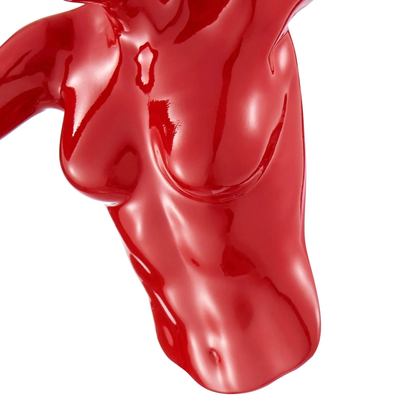 Runner Woman 13" Wall Sculpture // Red