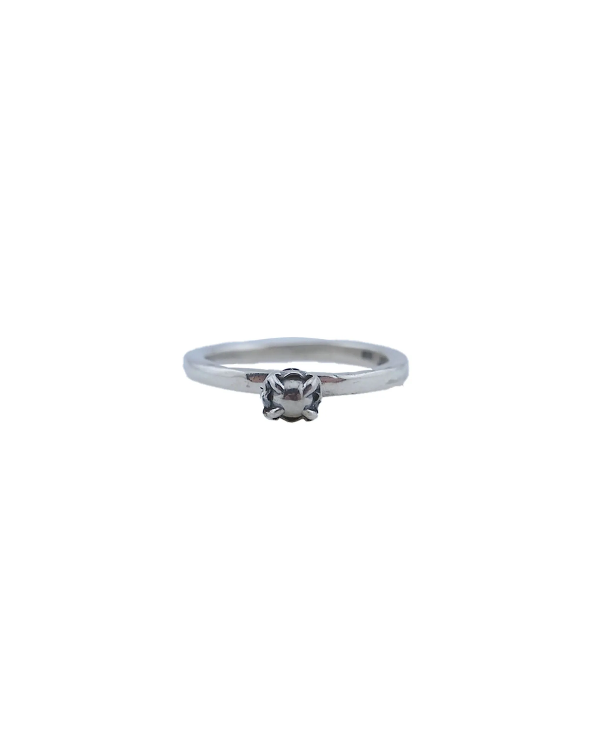 RUSTY THOUGHT Vanishing Deco Solitaire Ring