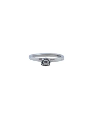 RUSTY THOUGHT Vanishing Deco Solitaire Ring