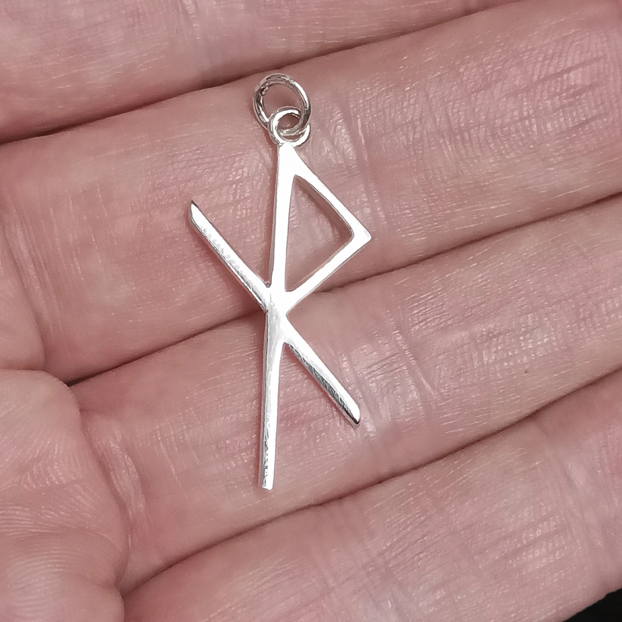 Silver Safe Travel Bind Rune Viking Pendant