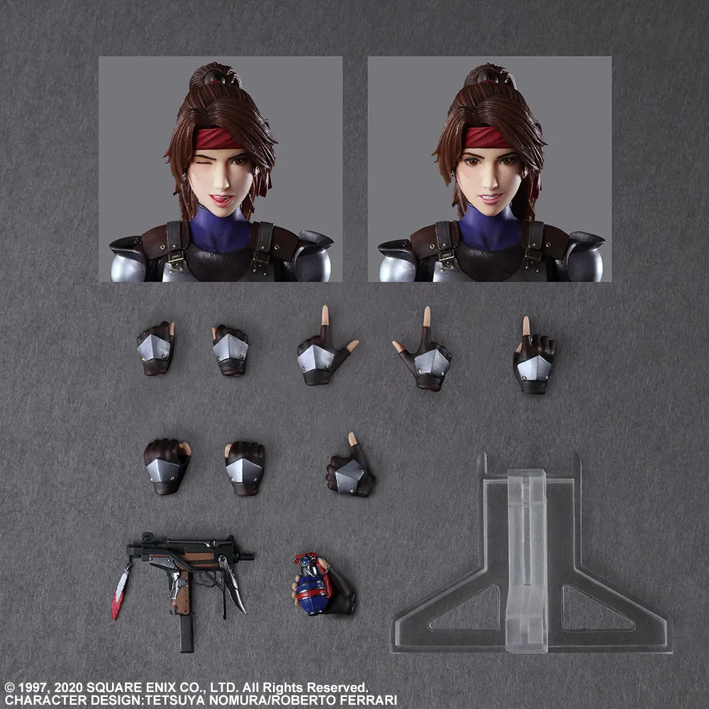 Square Enix Final Fantasy VII Remake Jessie and Motorcycle Play Arts Kai Action Figure Set