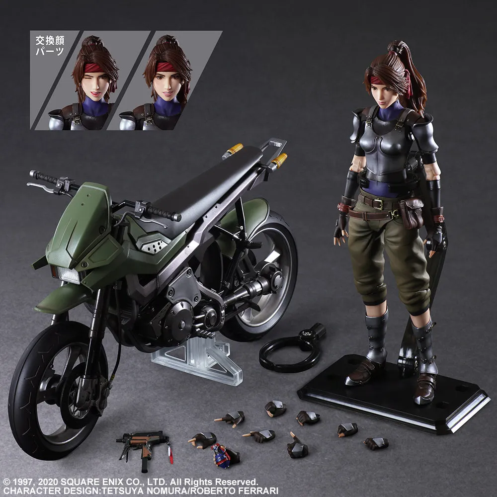 Square Enix Final Fantasy VII Remake Jessie and Motorcycle Play Arts Kai Action Figure Set