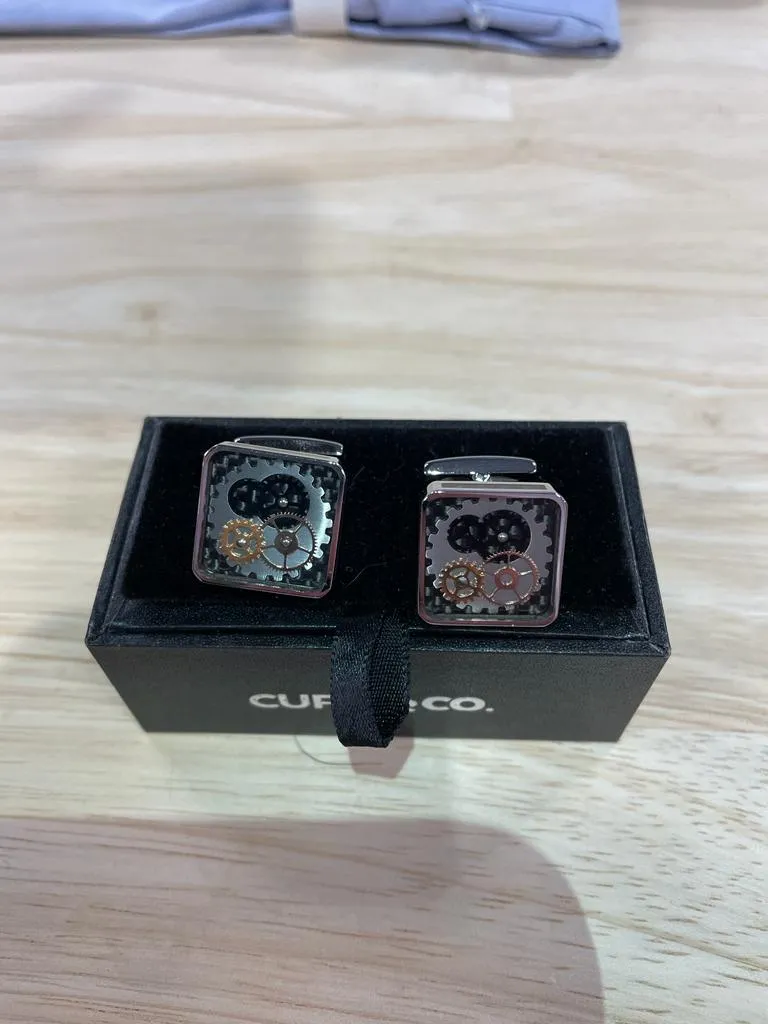 Square Gears Cufflinks