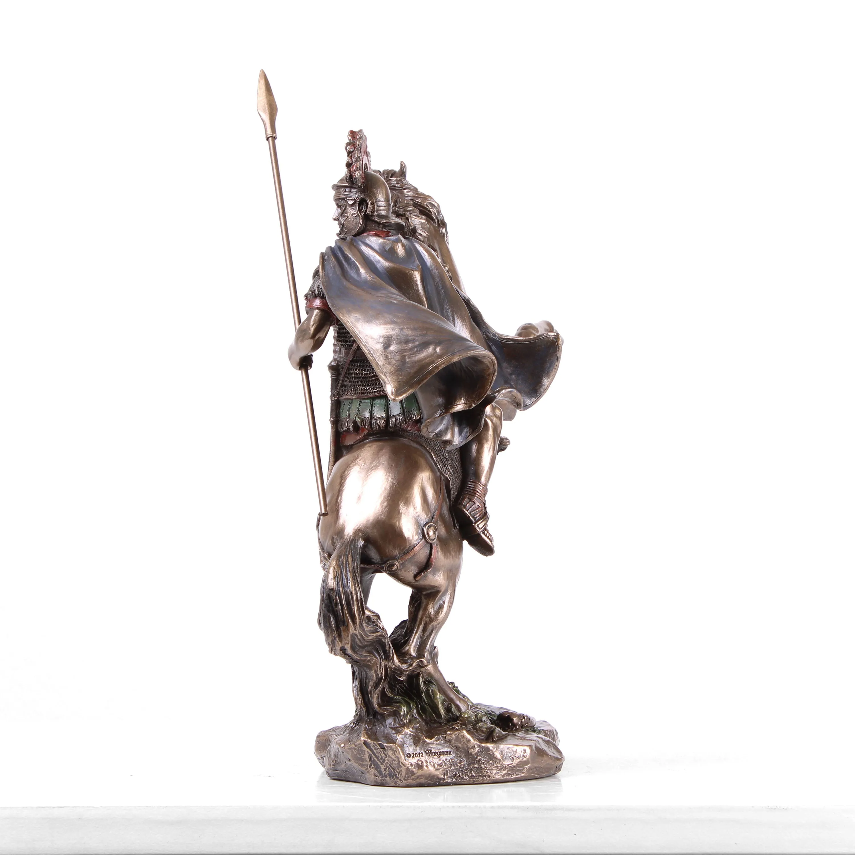 Statue of Alexander the Great on Horseback (Cold Cast Bronze Sculpture)