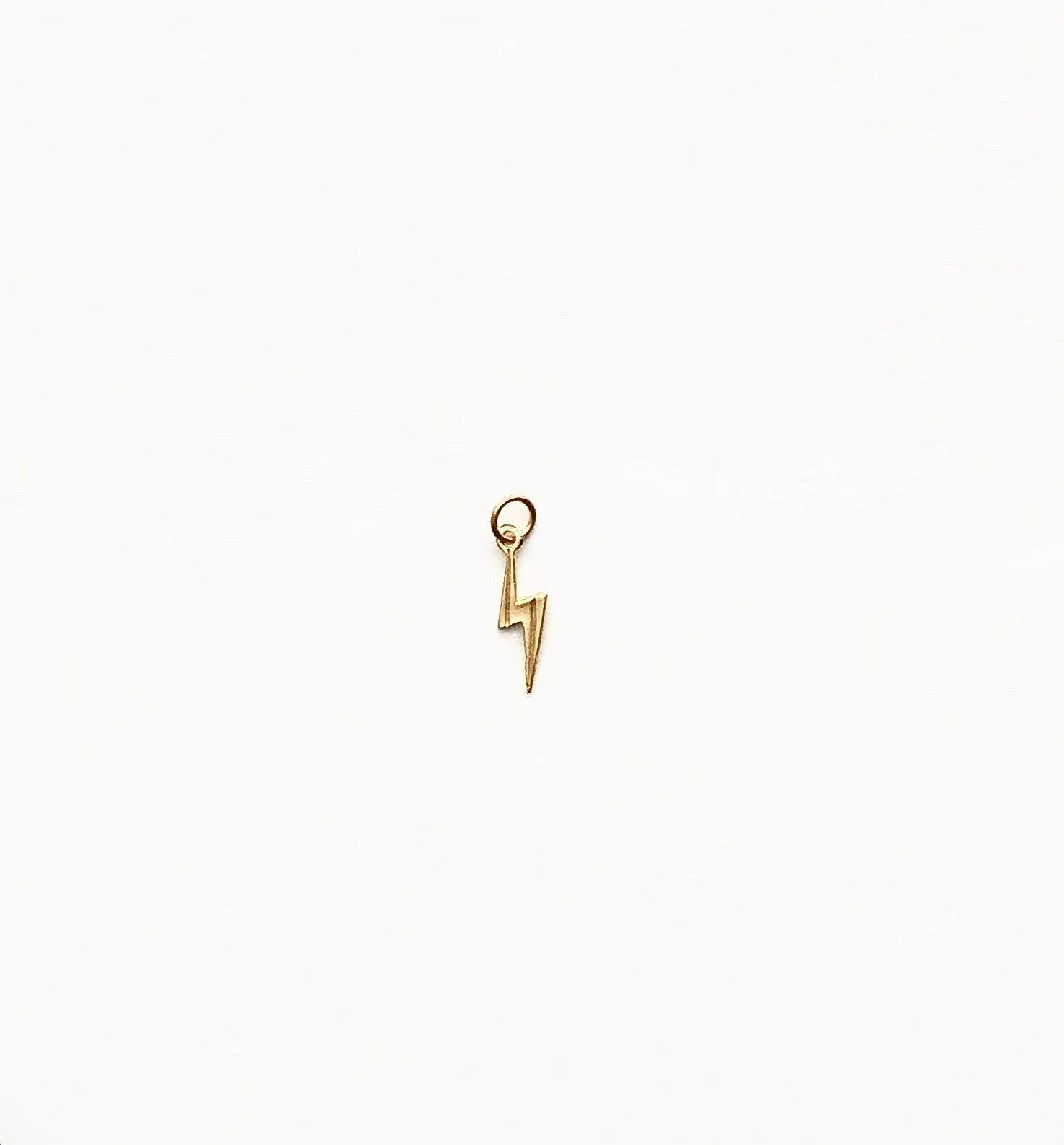 Tiny Gold Lightning Bolt Charm, Harry Potter Charm, Gold Lightning Bolt, Gold Lightning, Harry Potter Jewelry, Harry Potter Scar, Tiny Charm