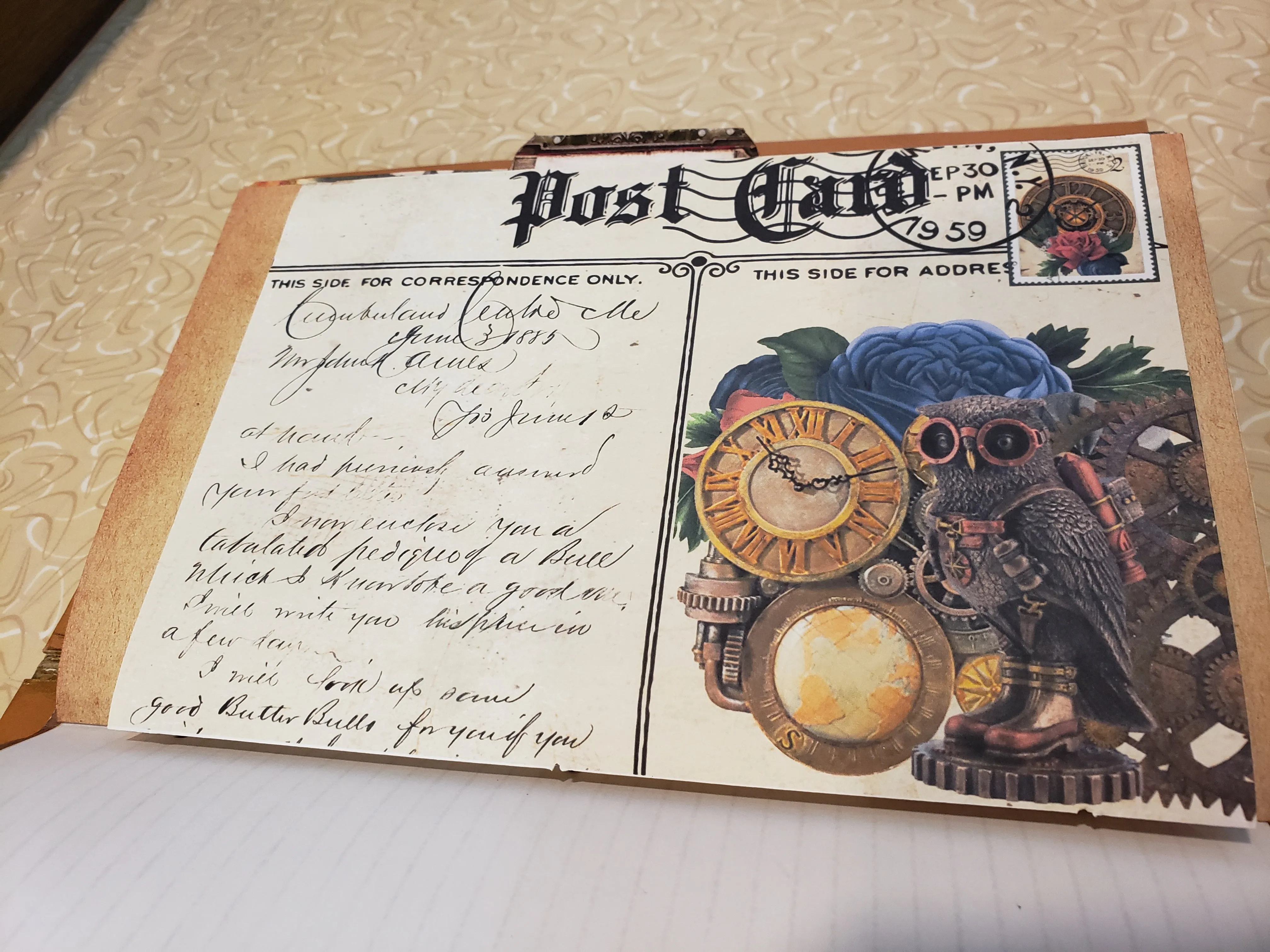 Victorian/ Steampunk themed Journal