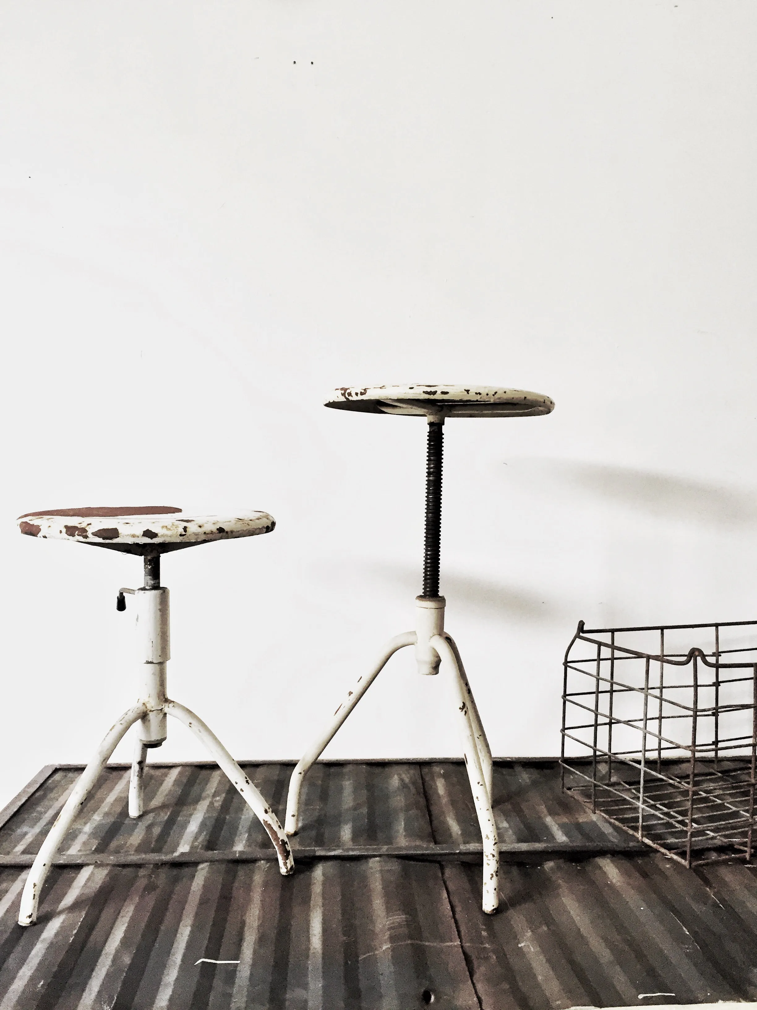 Vintage Industrial Stools