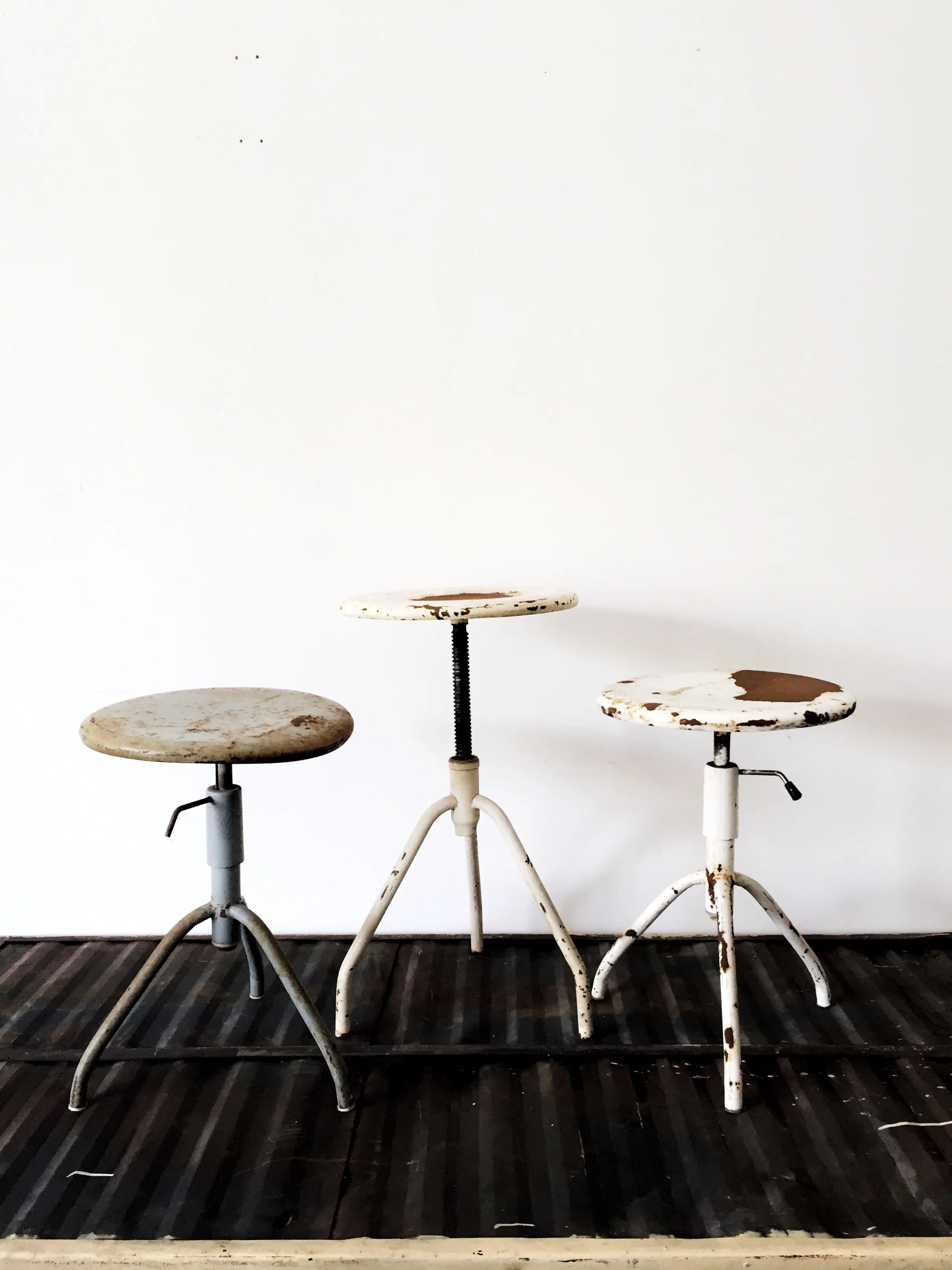 Vintage Industrial Stools