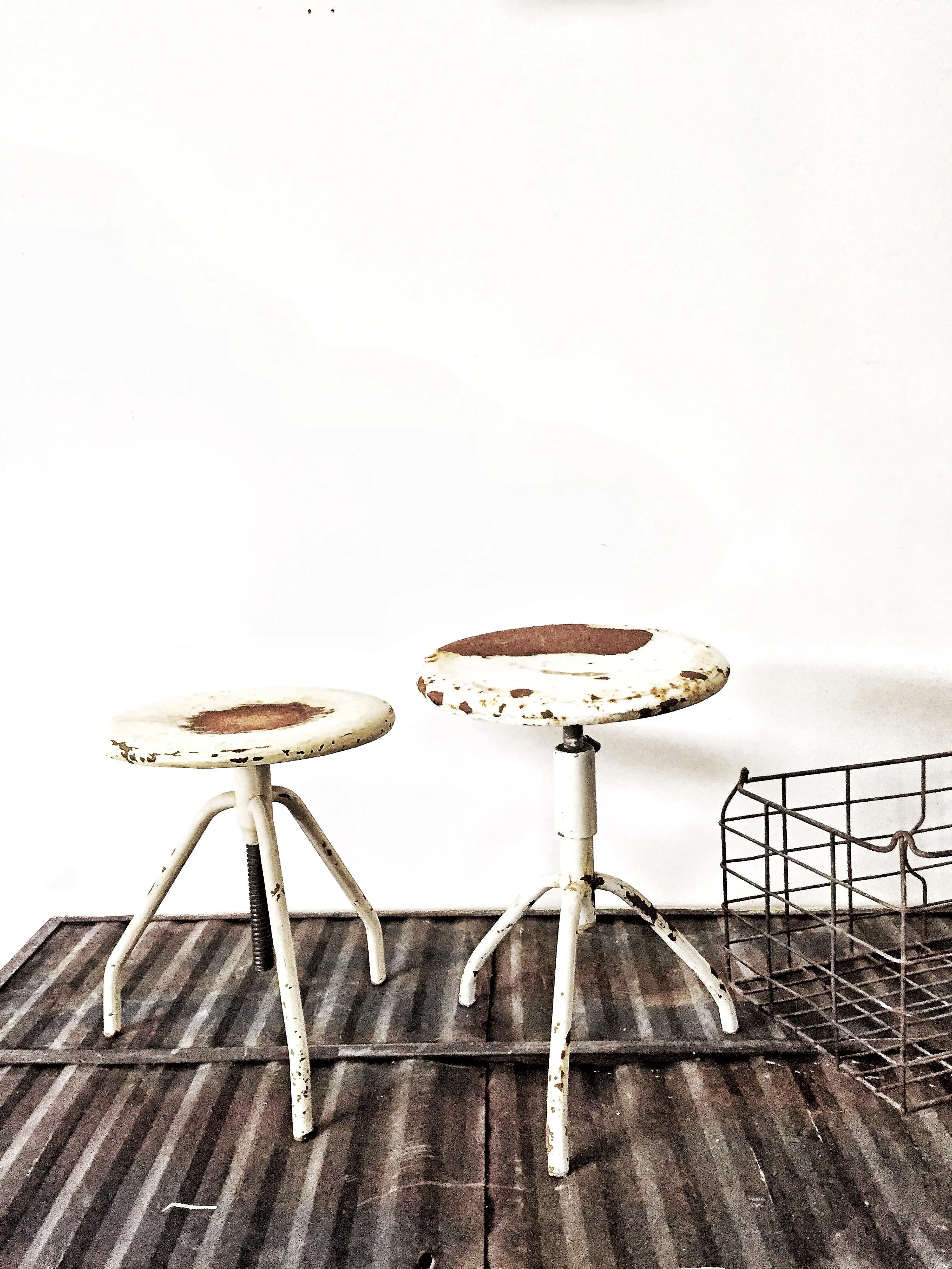 Vintage Industrial Stools