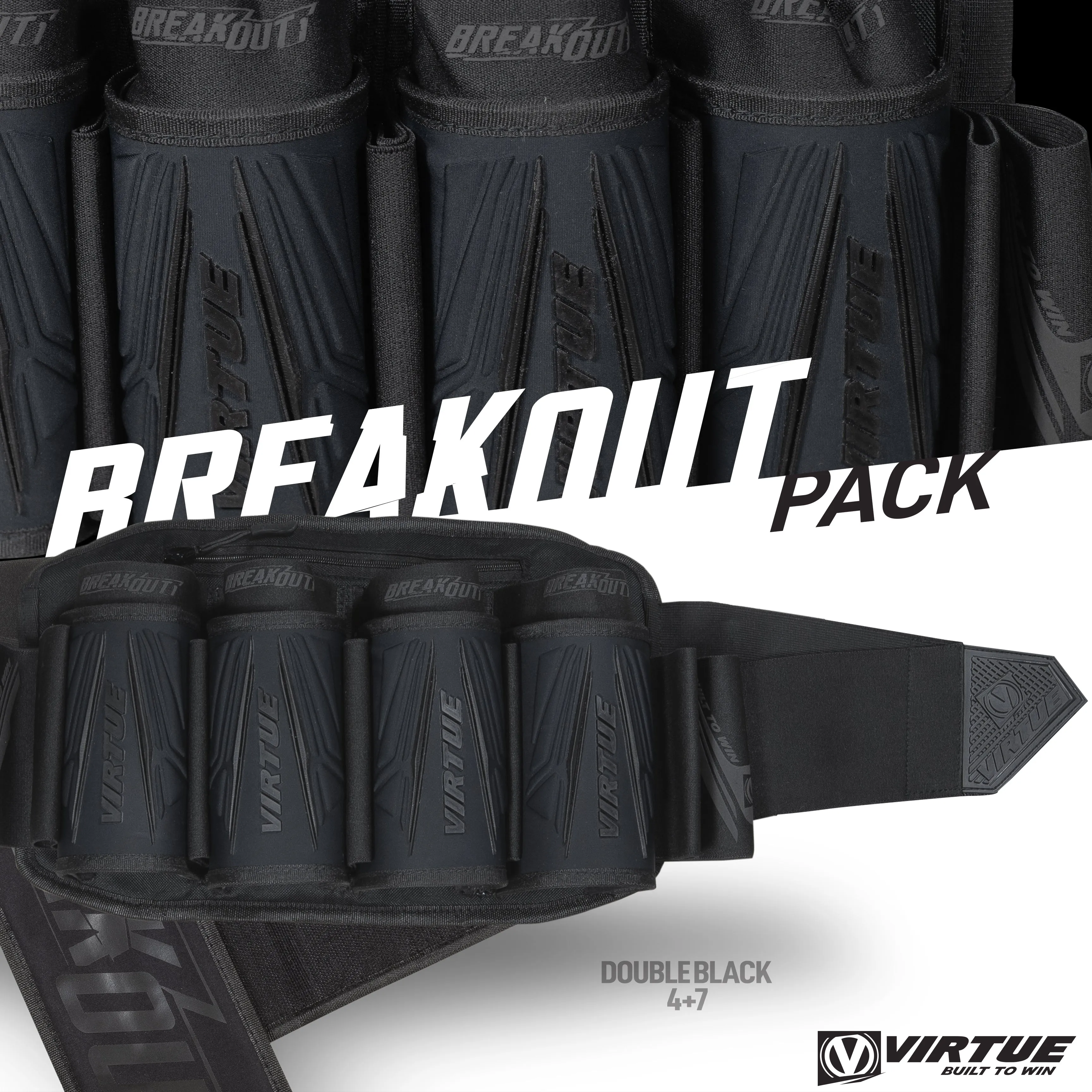 Virtue Breakout V2 Strapless Pack - All Black 4 7