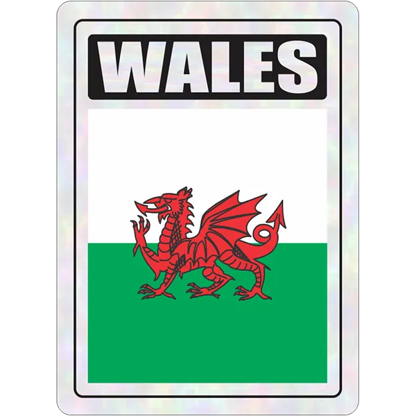 Wales Prismatic Hologram Car Decal Sticker